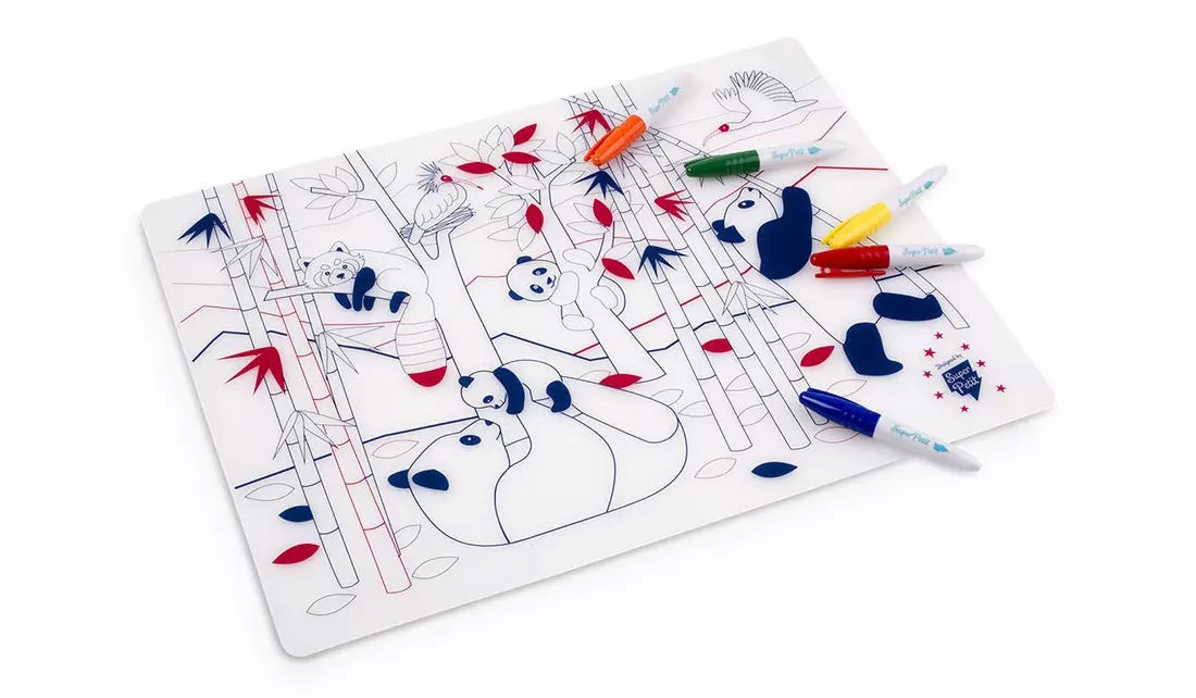 Coloriage en silicone - Colorie des Pandas de Chine - Dès 3 ans Jeux & loisirs créatifs olf