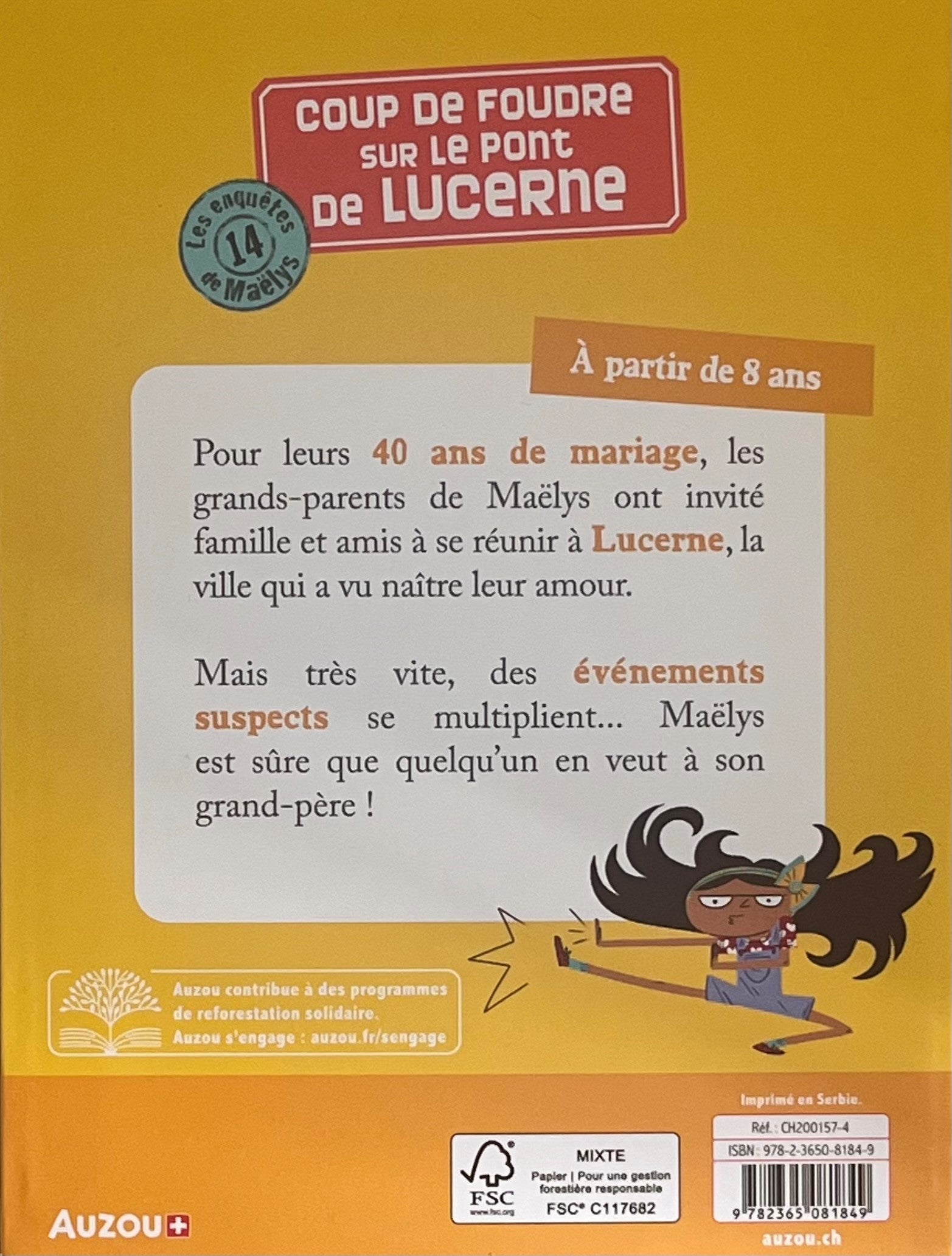 Les enquêtes de Maëlys - T14: Coup de foudre sur le pont de Lucerne - Dès 8 ans Livres OLF