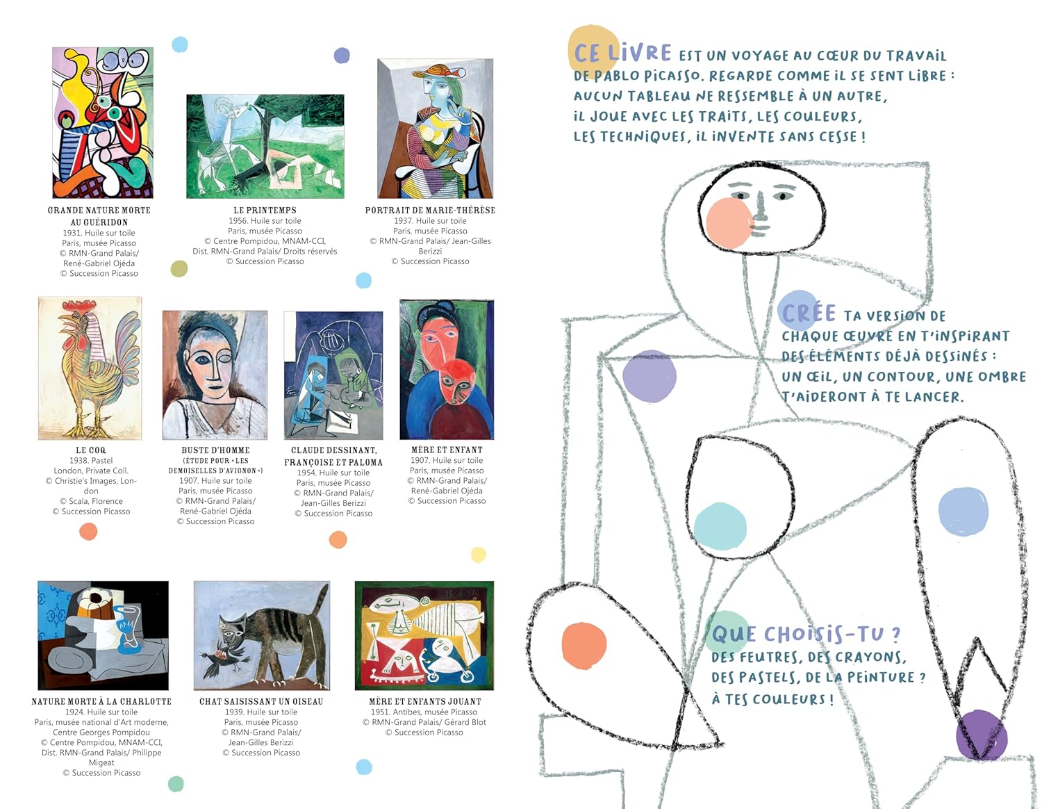 L'art à colorier - Picasso Cahiers de jeux Dilisco - OLF