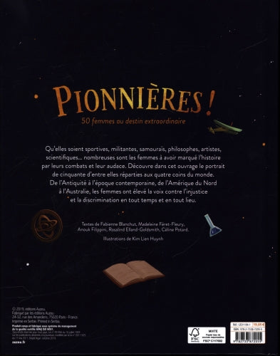 Pionnières ! 50 femmes au destin extraordinaire Livres AUZOU