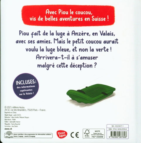 Piou le coucou En Valais - Dès 18 mois Livres Auzou - OLF