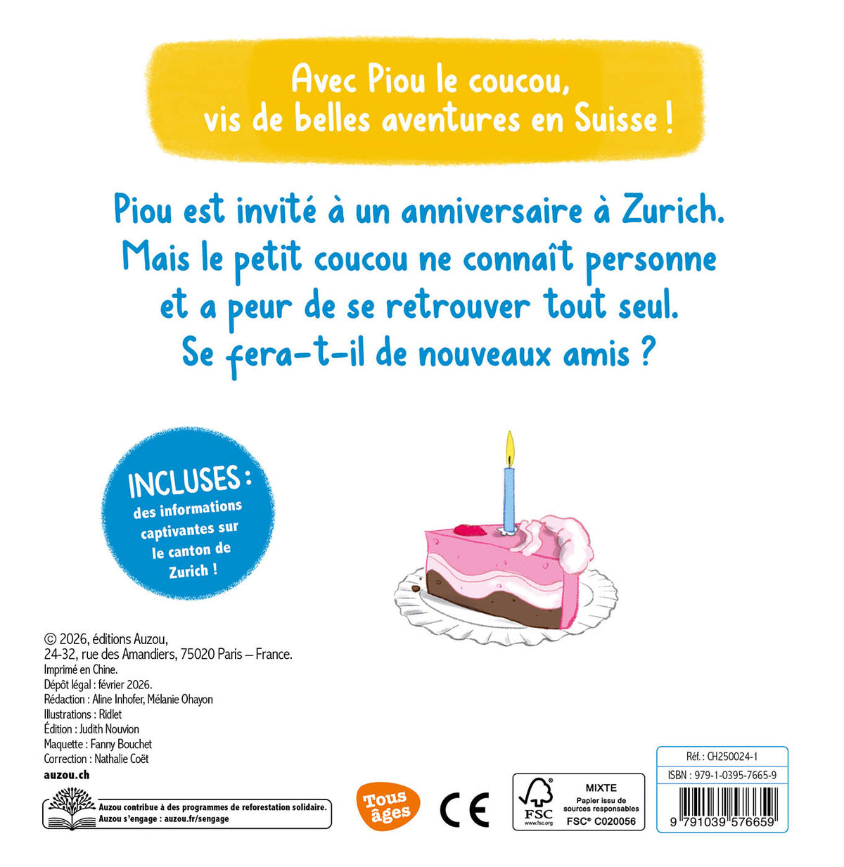 Piou le coucou à Zurich Livres OLF