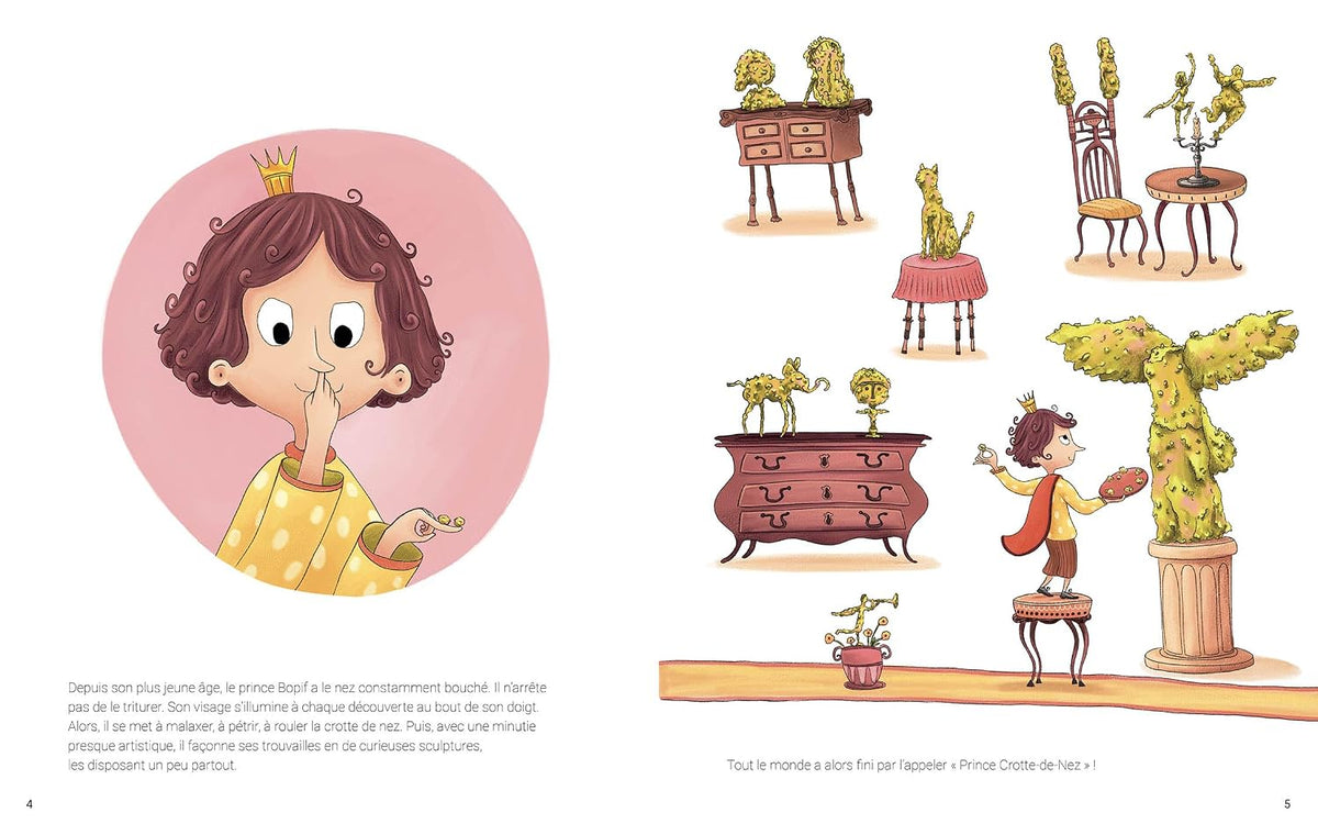 Prince crotte-de-nez - livre enfant sur la propreté - dès 3 ans