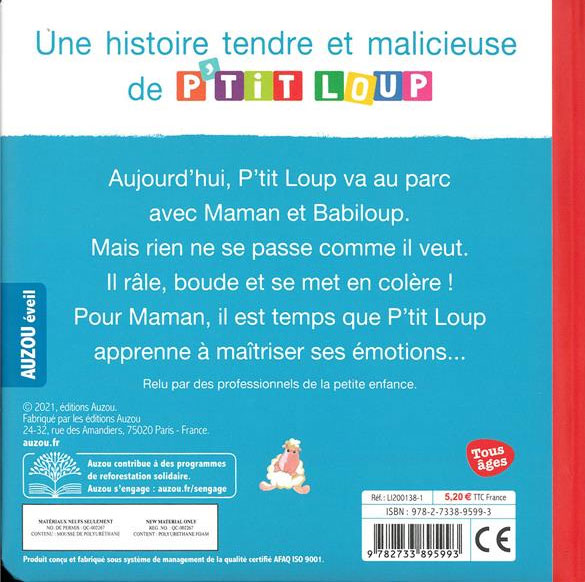 P'tit Loup fait une colère Livres OLF