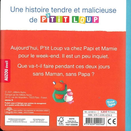 P'tit Loup va chez Papi et Mami Livres La family shop