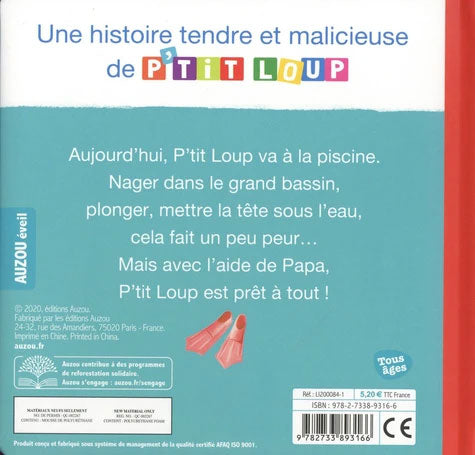 P'tit Loup va à la piscine Livres OLF