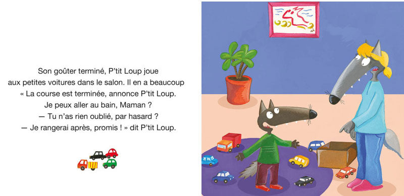 P'tit loup ne veut pas ranger Livres OLF