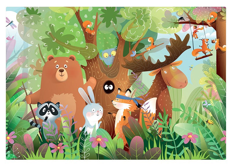 2 Puzzles Animaux sauvages - Enfant dès 3 ans - 24 pièces Jeux & loisirs créatifs Swissgames