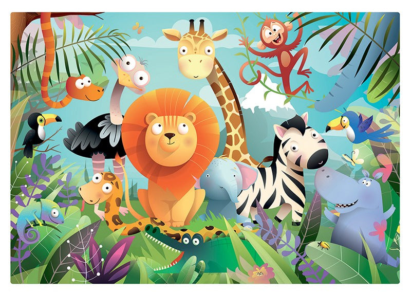2 Puzzles Animaux sauvages - Enfant dès 3 ans - 24 pièces Jeux & loisirs créatifs Swissgames