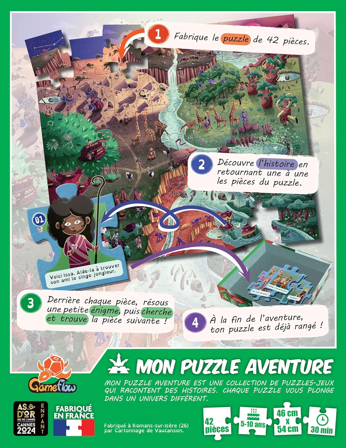 Mon Puzzle Aventure - Terre ocre Jeux & loisirs créatifs Swissgames