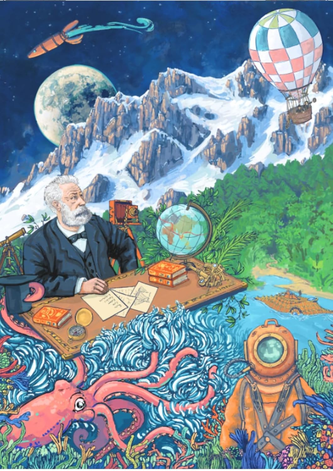 Puzzle 1000 Pièces Adulte - Jules Verne Jeux & loisirs créatifs OLF