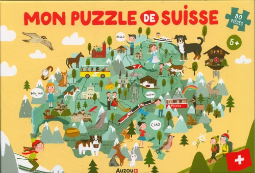 Mon puzzle de Suisse - Enfant dès 5 ans Jeux & loisirs créatifs La family shop