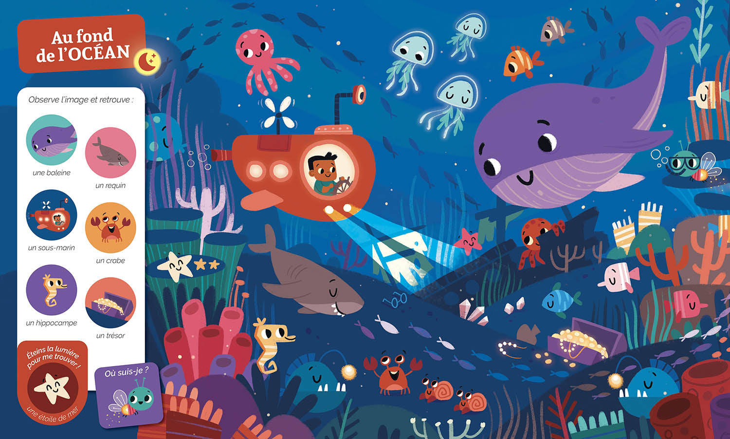 Cherche et Trouve des tout-petits - Qui brille dans la nuit - Dès 3 ans Livres OLF