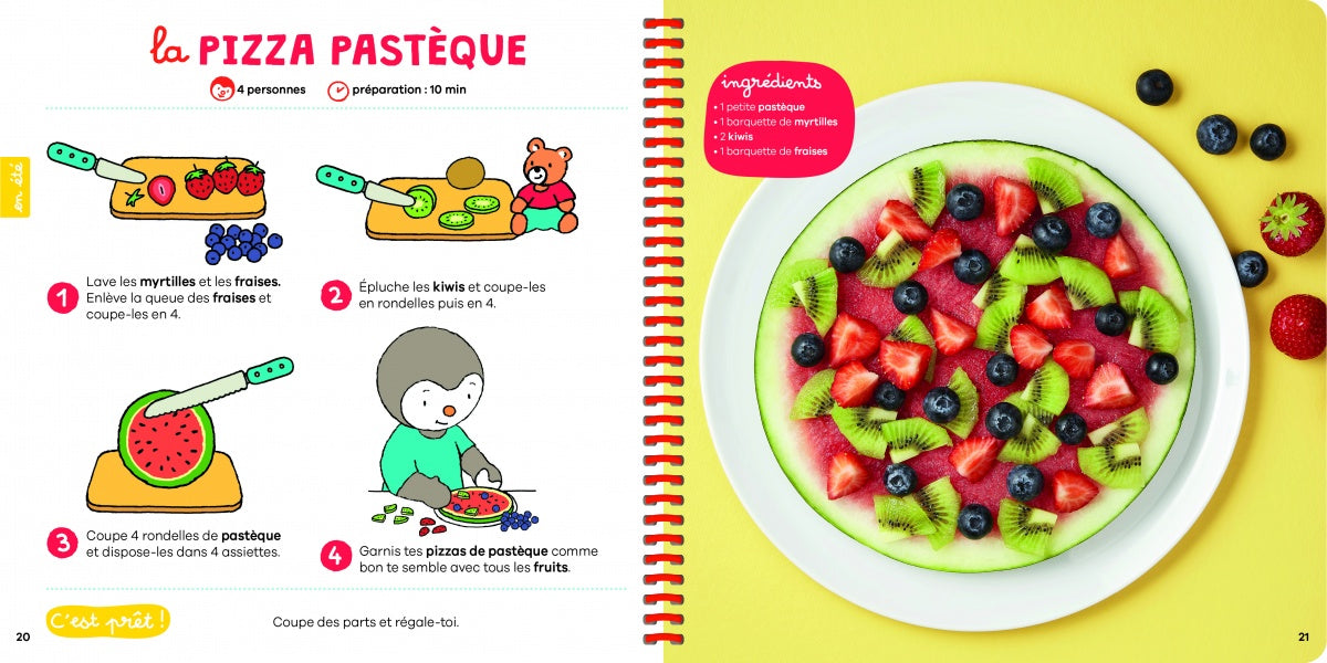 T'CHOUPI : mes recettes fruits et légumes - 23 recettes super simples - Enfant dès 3 ans Livres OLF