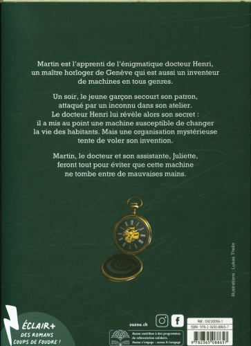 Le Secret du Maître Horloger - T1: La machine extraordinaire. Livre ado dès 10 ans Livres La family shop