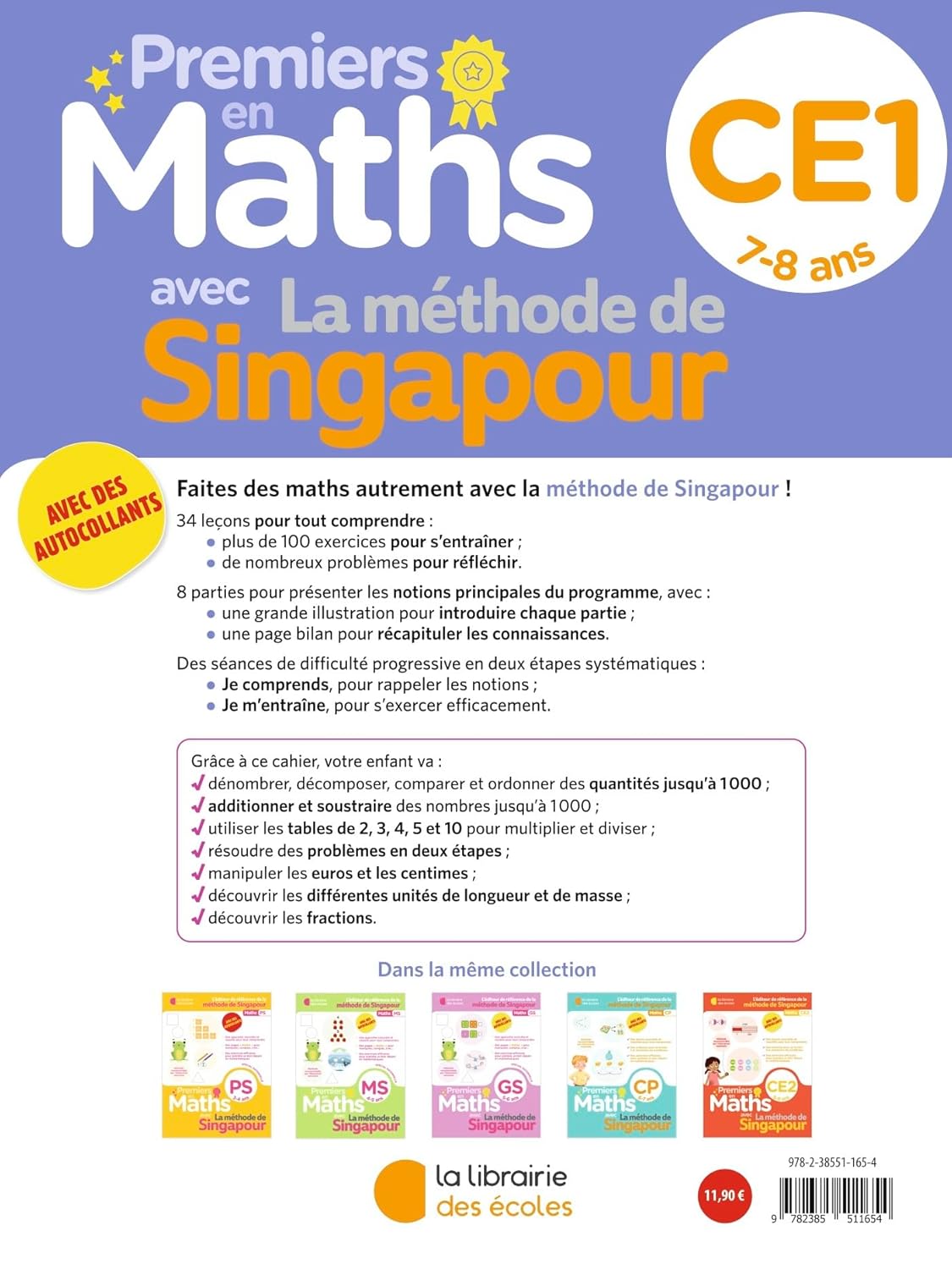 Maths. Exercices avec méthode de Singapour - 7-8 ans / 4ème harmos Montessori & Steiner Servidis