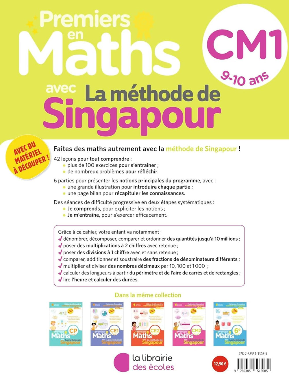 Premier en Maths. Exercices avec méthode de Singapour - 9-10 ans / 6ème harmos