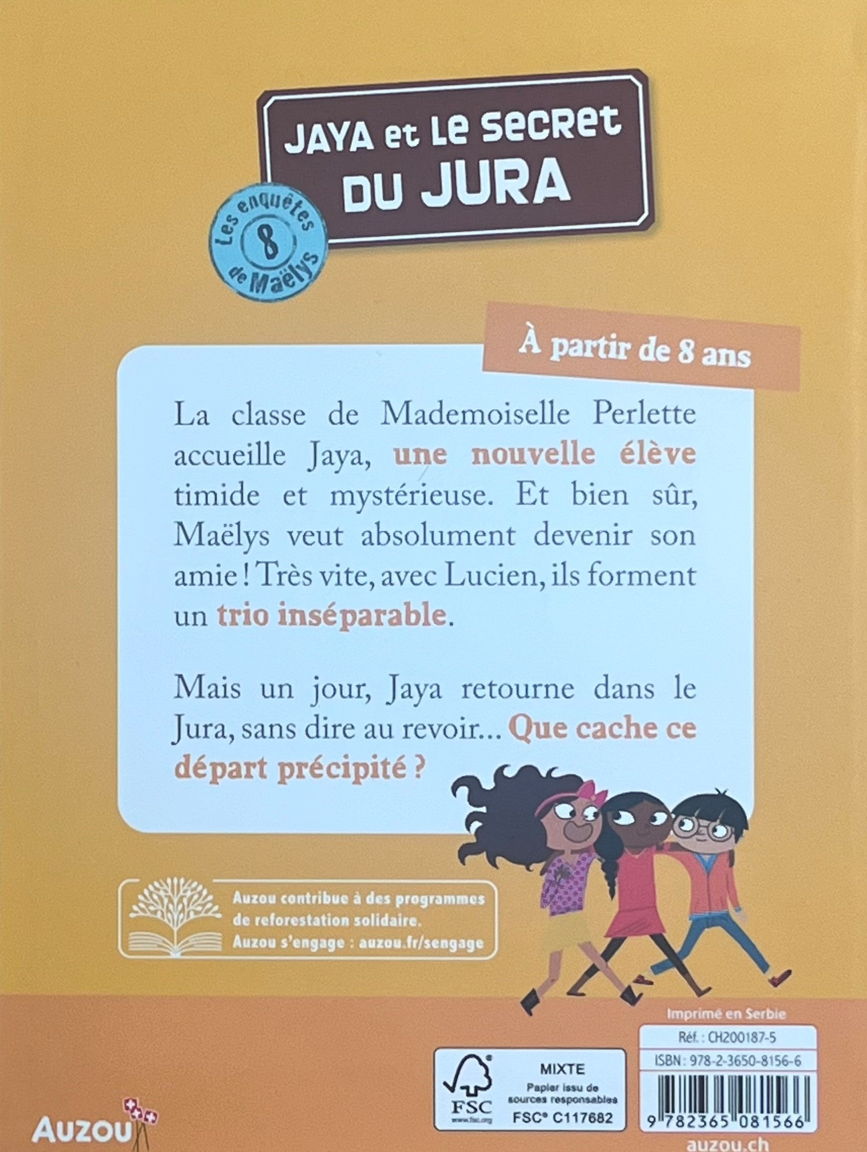 Les enquêtes de Maëlys - T08: Jaya et le secret du Jura - Dès 8 ans Livres OLF