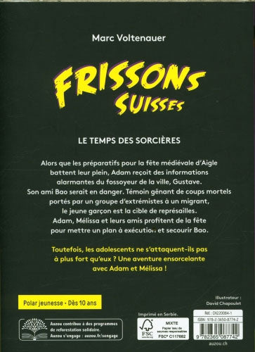 Le temps des sorcières - Polar pour ados - Frissons suisses - Dès 10 ans Livres OLF