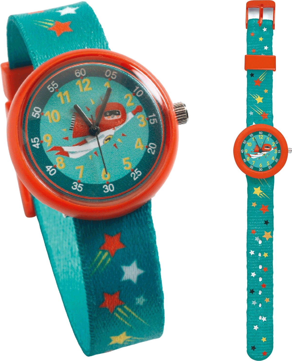Montre pédagogique à quartz - super héros