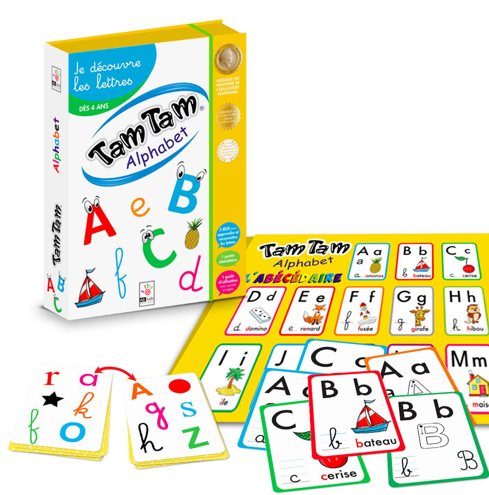 Tam Tam Alphabet - Je découvre Les Lettres - Dès 4 ans Jeux & loisirs créatifs La family shop