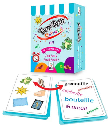 Cartes : Tam Tam, Carnaval - Sons ail - eil - ouil - euil Jeux & loisirs créatifs OLF