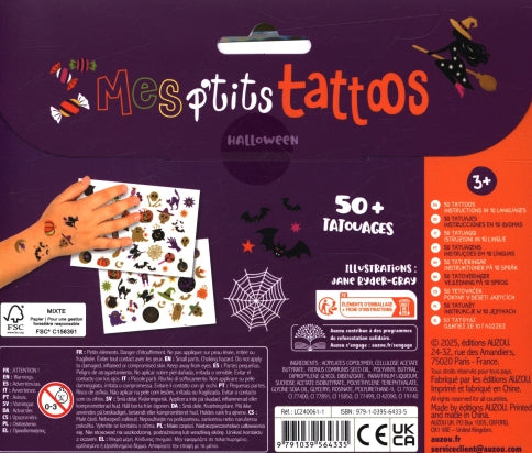 Halloween - Mes p'tits tatoos - dès 3 ans Cahiers de jeux olf