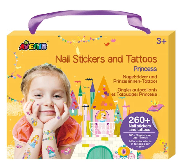 Autocollant à ongles et tatouages - Princesse