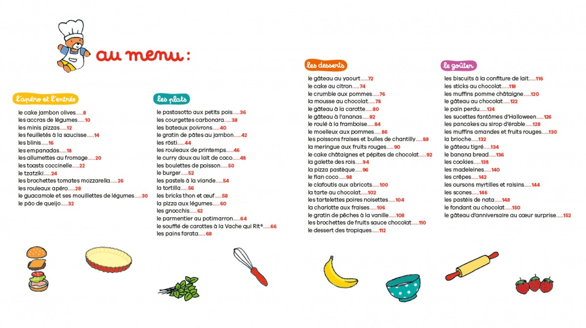T'CHOUPI : Mon grand livre de cuisine - 70 recettes super simples - Enfant dès 3 ans Livres OLF