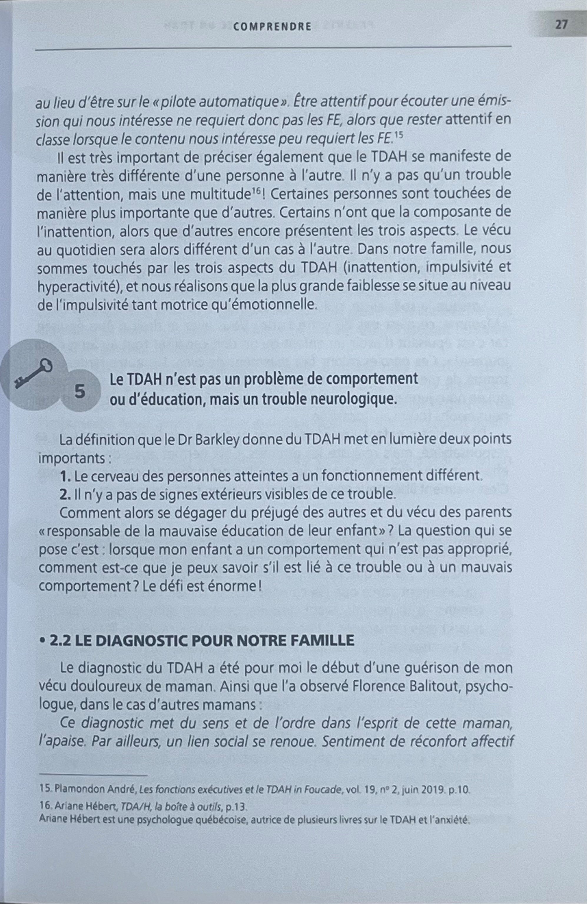 Parents d'enfants avec un TDAH - concrètement, que faire ? Livres Servidis