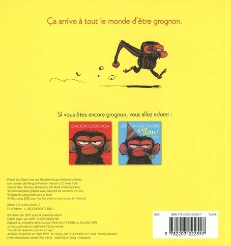 T'es grognon, Gaston ? Livres OLF
