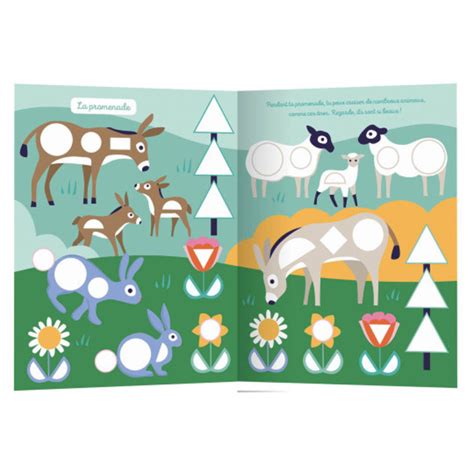 1000 premières gommettes - Une journée à la ferme - De 3 à 5 ans. Cahiers de jeux OLF