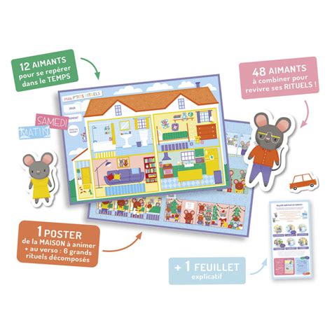 Ma première pochette d'aimants : mes p'tits rituels Jeux & loisirs créatifs OLF