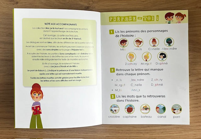 Moi je lis tout seul en fin 3ème HarmoS: la sortie aux trois-lacs Livres OLF