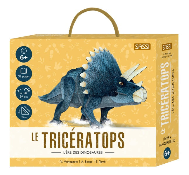 Coffret Le tricératops 3D! L'ère des dinosaures Jeux & loisirs créatifs servidis (attendre la new édition)