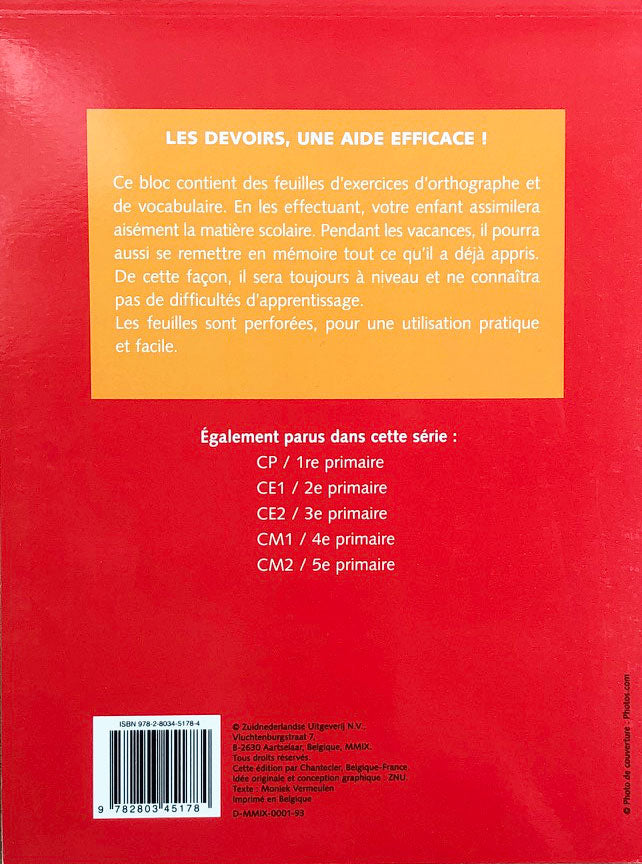 10-11 ans - Orthographe et vocabulaire - 7P-8P harmos. Appuis scolaires OLF