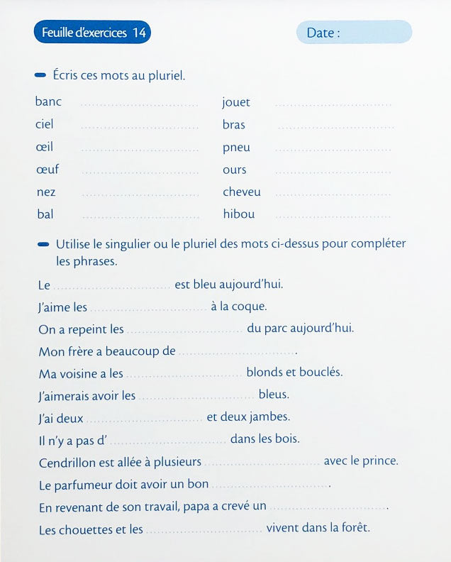 10-11 ans - Orthographe et vocabulaire - 7P-8P harmos. Appuis scolaires OLF