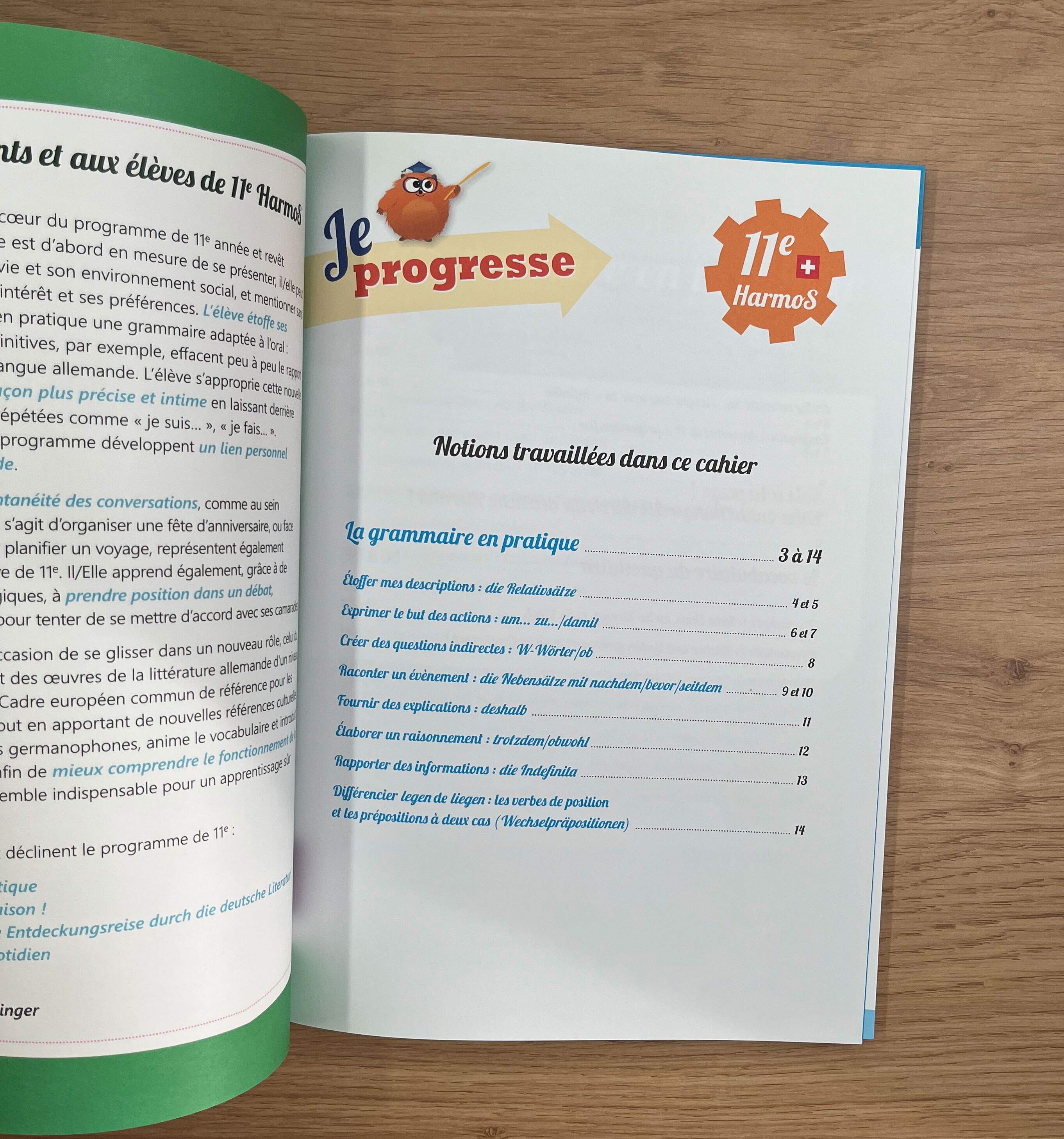 11ème Harmos - Je progresse en allemand. Appuis scolaires OLF