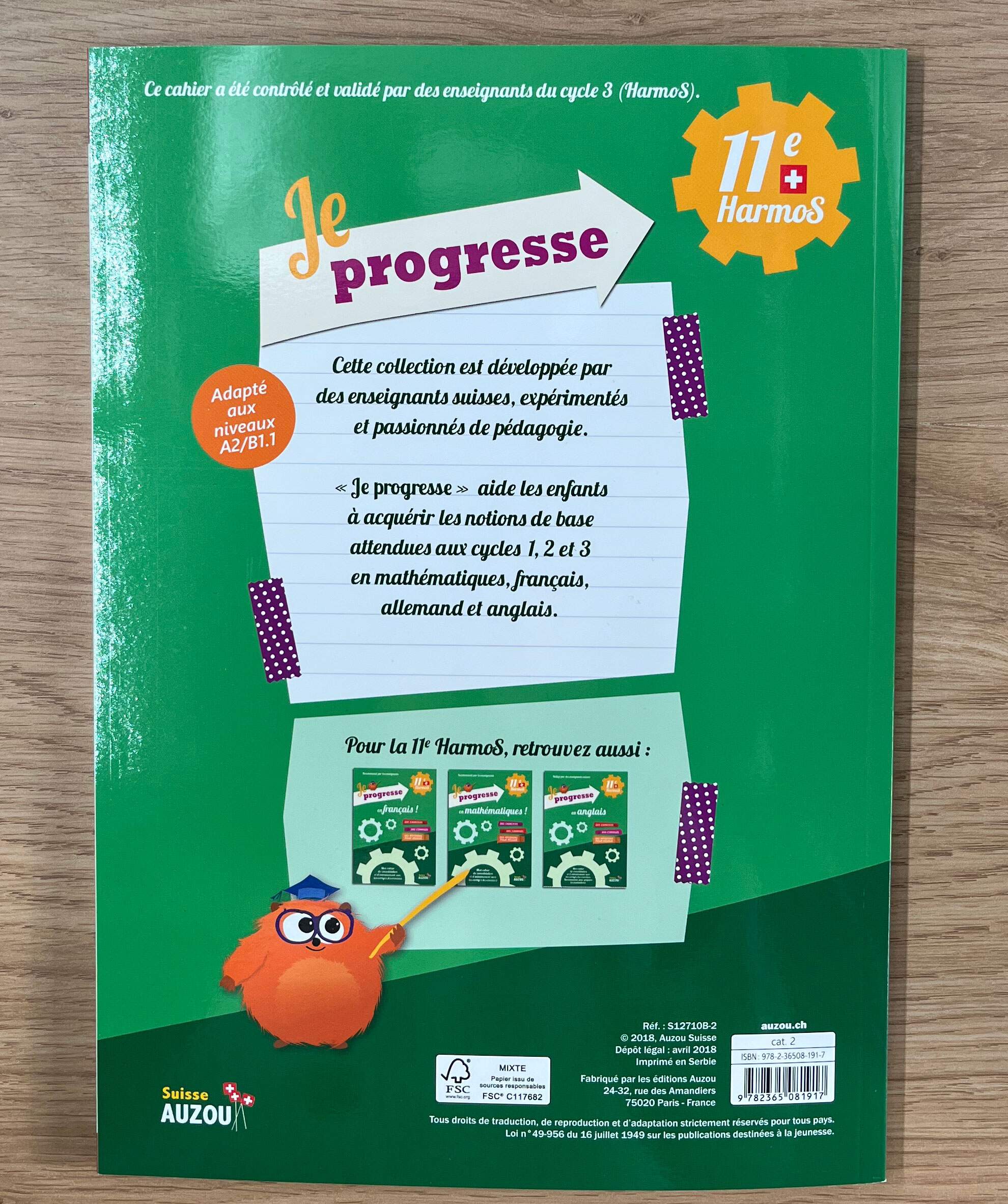 11P Harmos - Je progresse en Français. Appuis scolaires OLF