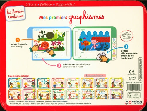 Mes premiers graphismes, dès 3 ans : j'écris, j'efface, j'apprends ! Cahiers de jeux OLF