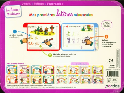 Mes premières lettres minuscules : j'écris, j'efface, j'apprends ! Cahiers de jeux OLF