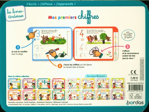 Mes premiers chiffres, dès 4 ans : j'écris, j'efface, j'apprends ! Cahiers de jeux OLF