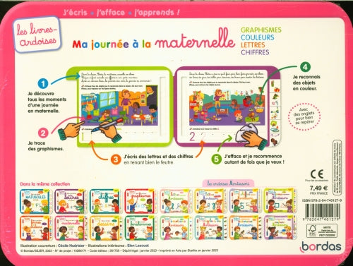 Ma journée à la maternelle : graphisme, couleurs, lettres, chiffres Cahiers de jeux OLF