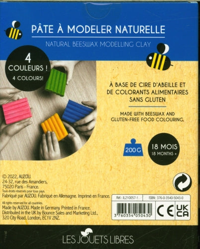 Pâte à modeler naturelle paillettes : à base de cire d'abeille Jeux & loisirs créatifs OLF