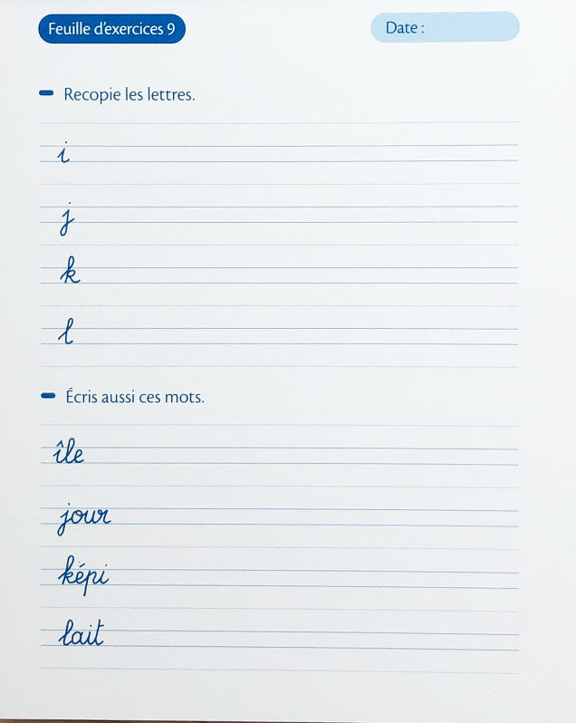 6-7 ans - Ecriture - 3P-4P harmos Appuis scolaires La family shop