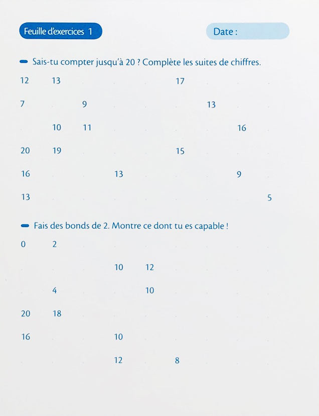 6-7 ans - Calculer - 2ème trimestre - 3-4P harmos Appuis scolaires La family shop