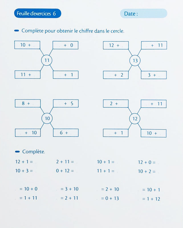 6-7 ans - Calculer - 2ème trimestre - 3-4P harmos Appuis scolaires La family shop