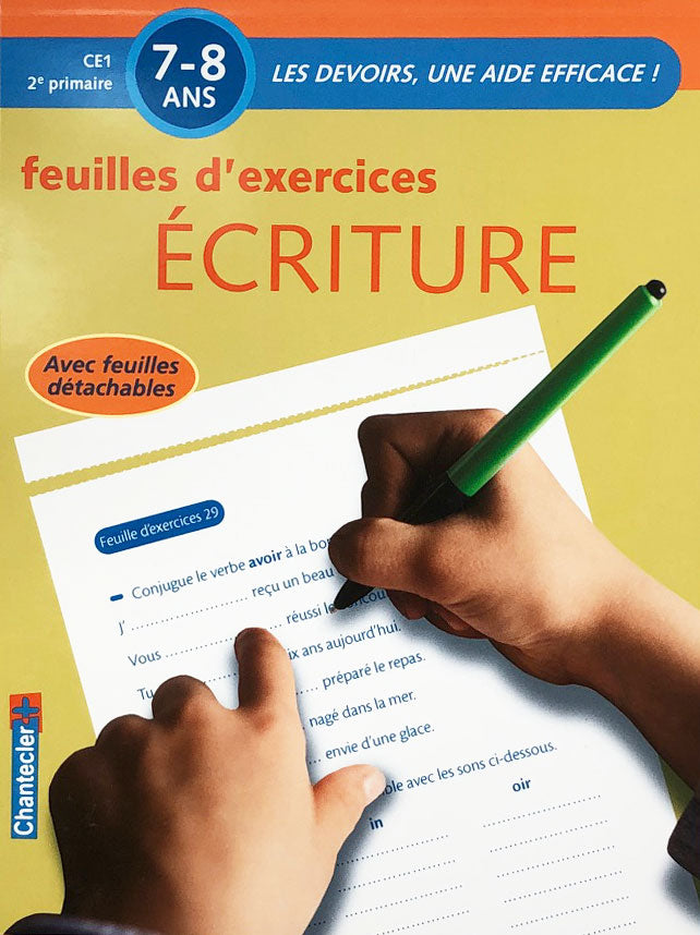 7-8 ans - Ecriture - 4P-5P harmos Appuis scolaires La family shop