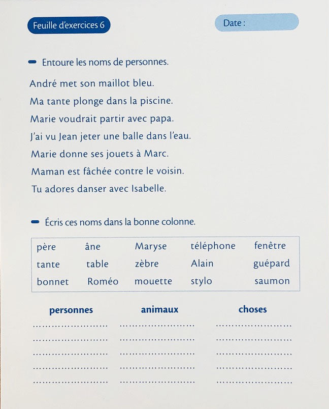 7-8 ans - Ecriture - 4P-5P harmos Appuis scolaires La family shop