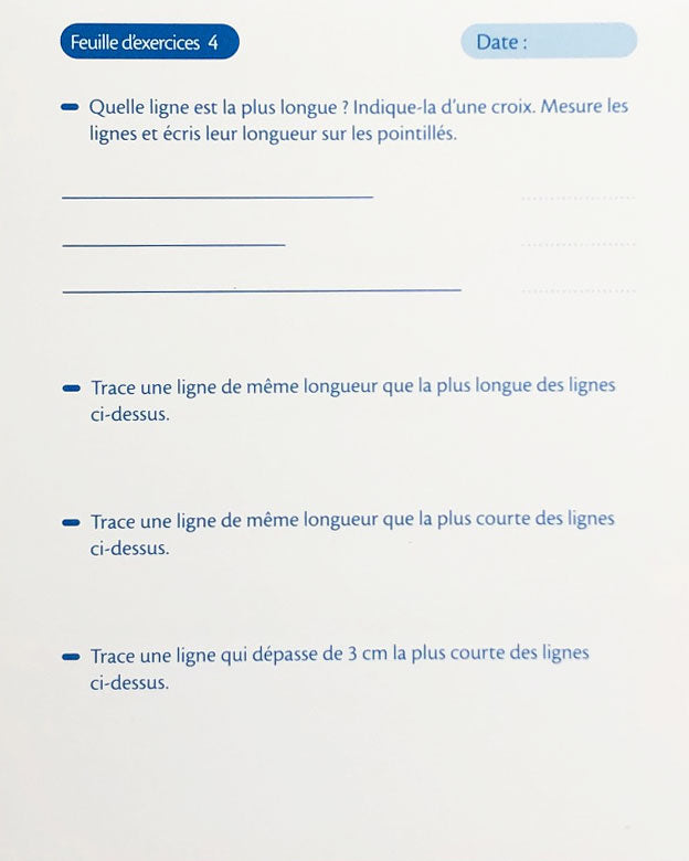 7-8 ans - Poids et mesures - géométrie - 3ème-4eme Harmos Appuis scolaires La family shop